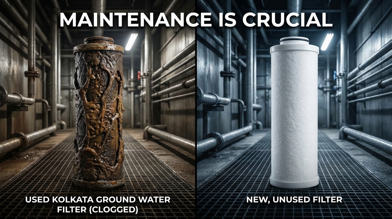 Expert technician providing Water Purifier Repair Services in Kolkata at a customer's home.